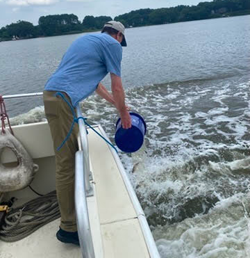 Trawling experience on the research vessel